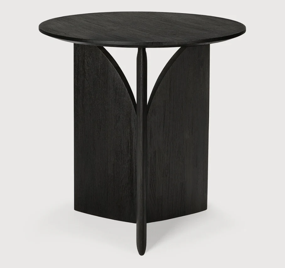 ETHNICRAFT FIN SIDE TABLE - TEAK BLACK | $699.00 - Image 2