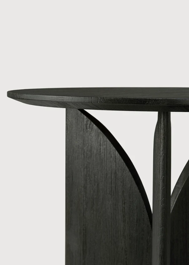 ETHNICRAFT FIN SIDE TABLE - TEAK BLACK | $699.00 - Image 3