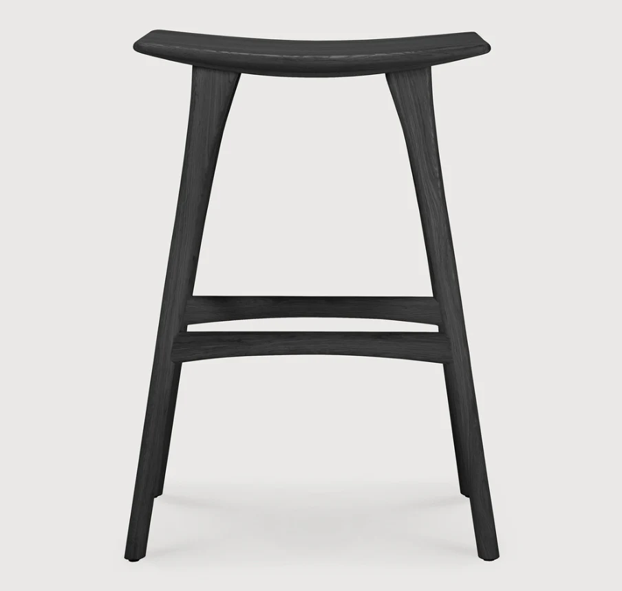 ETHNICRAFT OSSO BAR STOOL - OAK BLACK | $859.00 - Image 2