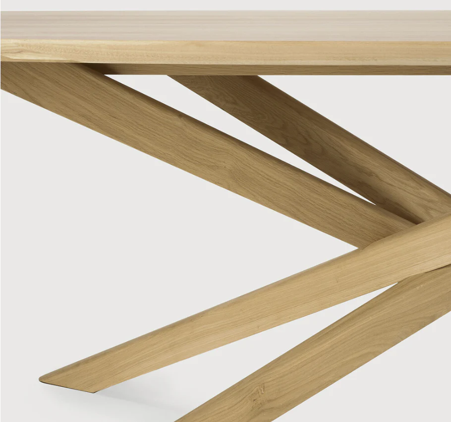 ETHNICRAFT MIKADO MEETING TABLE - OAK | $7,659.00 - Image 2