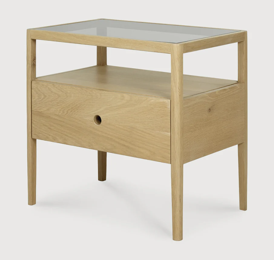 ETHNICRAFT SPINDLE BEDSIDE TABLE - OAK | $889.00 - Image 2