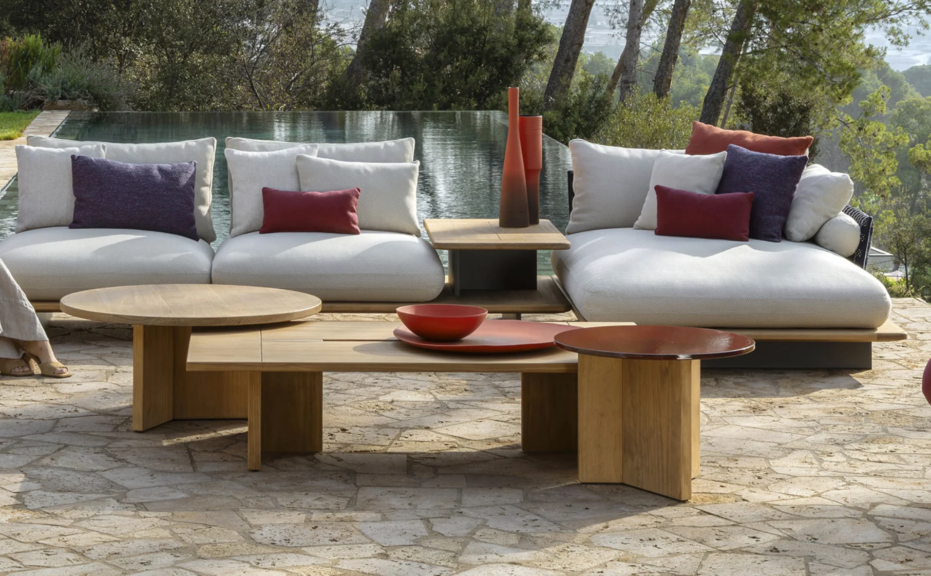 TALENTI | VENICE  TEAK COFFEE TABLE - $10,019.07- $10,092.10 - Image 2