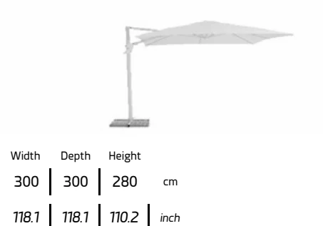 TALENTI | PARASOL  VOLCANO SHADE - $2,025.99 - Image 3