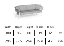 TALENTI | MOON//ALU  2-SEATER SOFA - $4,743.58 - Image 3