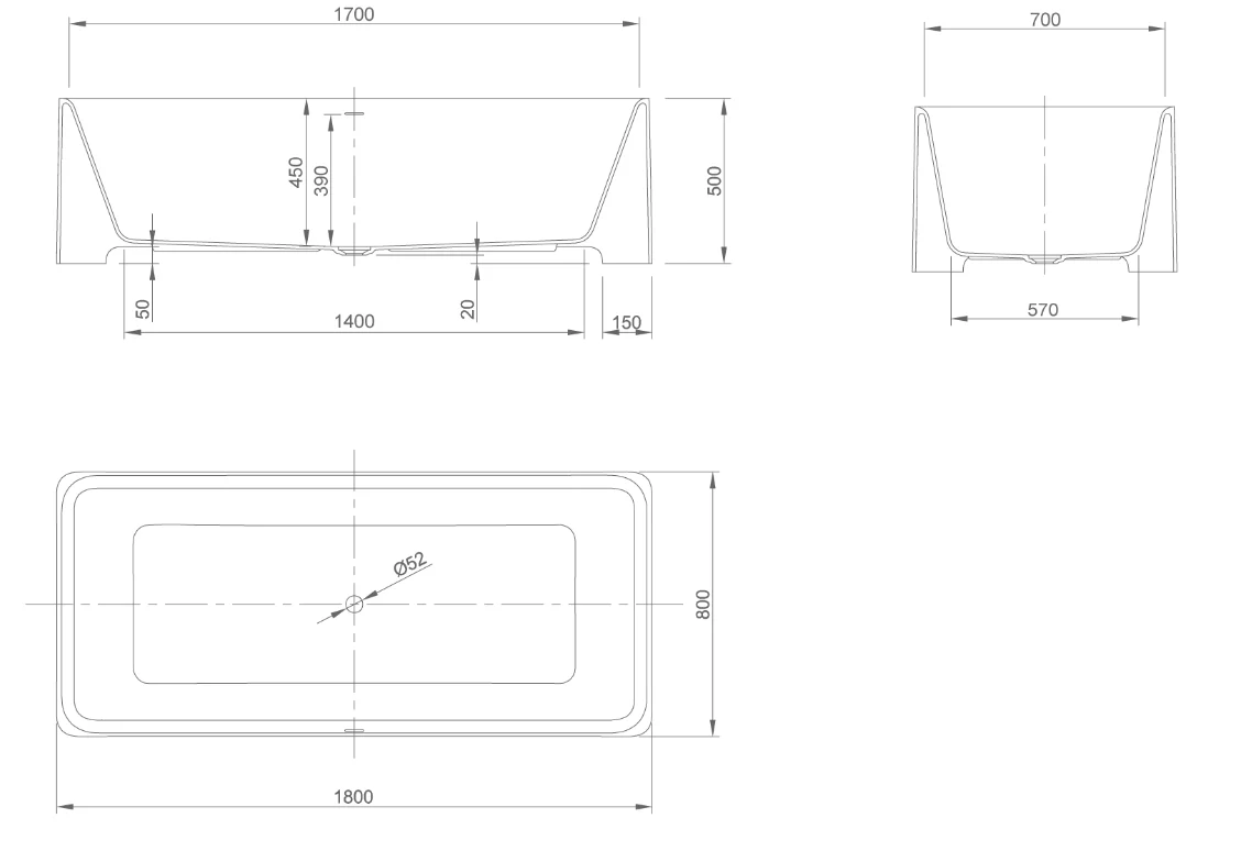 FEEL BATH TUB | PIETRA CASA BRAND | $18,379.27 - Image 2