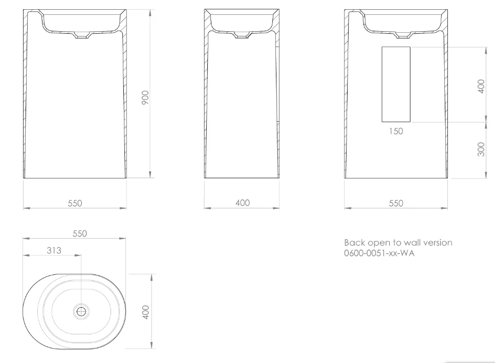 PEARL FREE STANDING WASH BASIN | PIETRA CASA BRAND  | $5,914.63 - Image 2