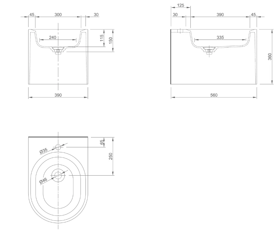 GLOW WALL-MOUNTED BIDET | PIETRA CASA BRAND | $4,451 - Image 2