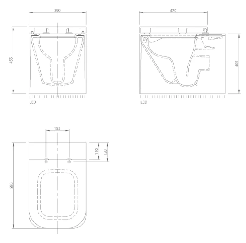 SHINE FLOOR MOUNT TOILET | PIETRA CASA BRAND | $7,656.70 - Image 2