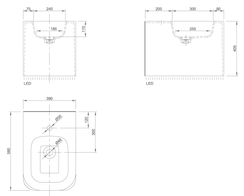 SHINE FLOOR-MOUNTED BIDET | PIETRA CASA BRAND | $5,361.64 - Image 2