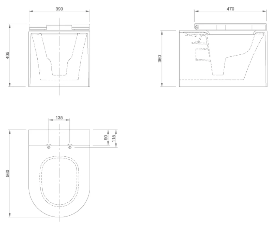 MOON WALL-HANGING TOILET | PIETRA CASA BRAND | $7,656.31 - Image 2