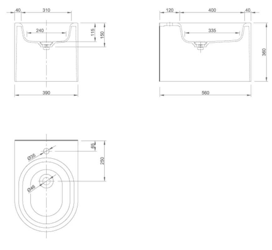 MOON WALL-HANGING BIDET | PIETRA CASA BRAND | $5,362.56 - Image 2