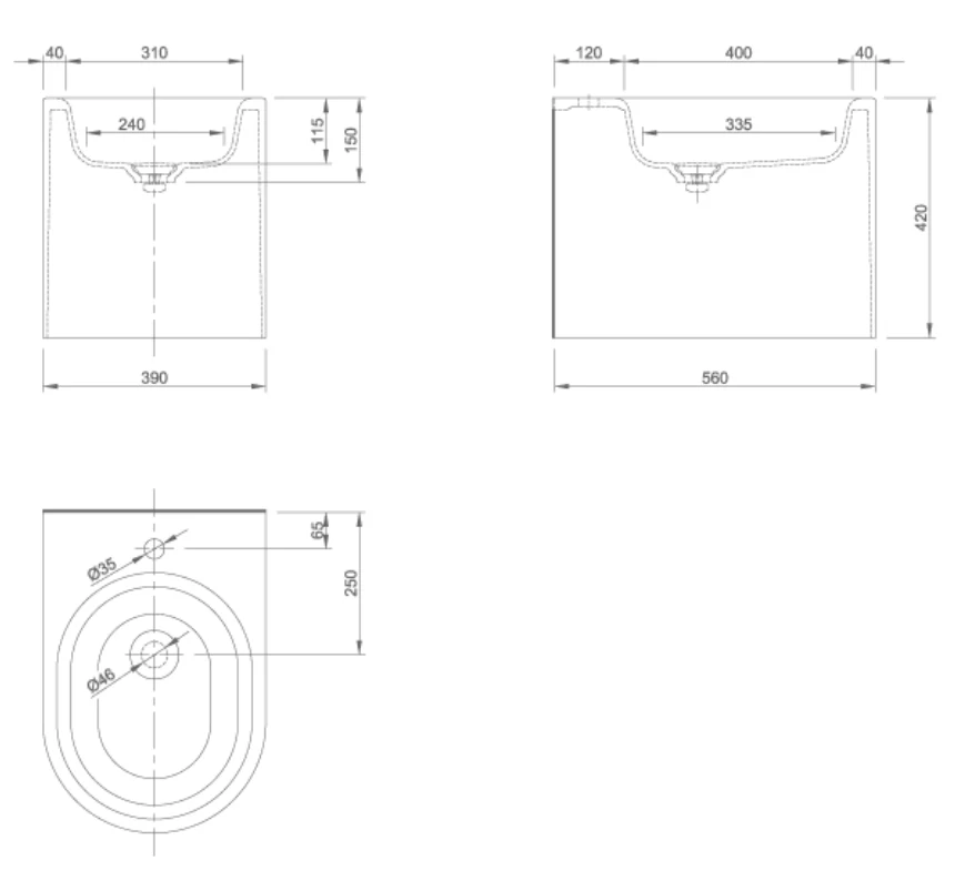 MOON STANDING BIDET | PIETRA CASA BRAND | $5,362.56 - Image 2