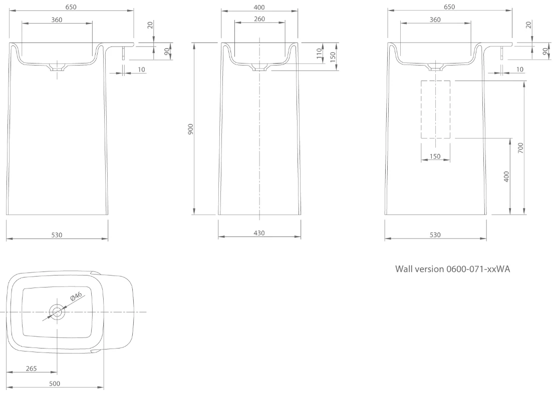 PRIDE FREE STANDING WASH BASIN | PIETRA CASA BRAND | $5,914.63 - Image 2