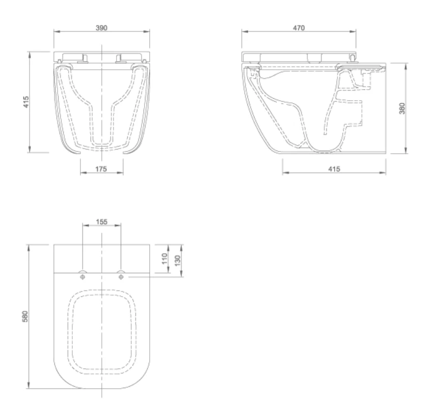 PRIDE WALL HUNG TOILET | PIETRA CASA BRAND | $7,631.47 - Image 2