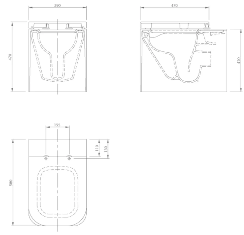 PRIDE FLOORSTANDING TOILET | PIETRA CASA BRAND | $7,631.47 - Image 2