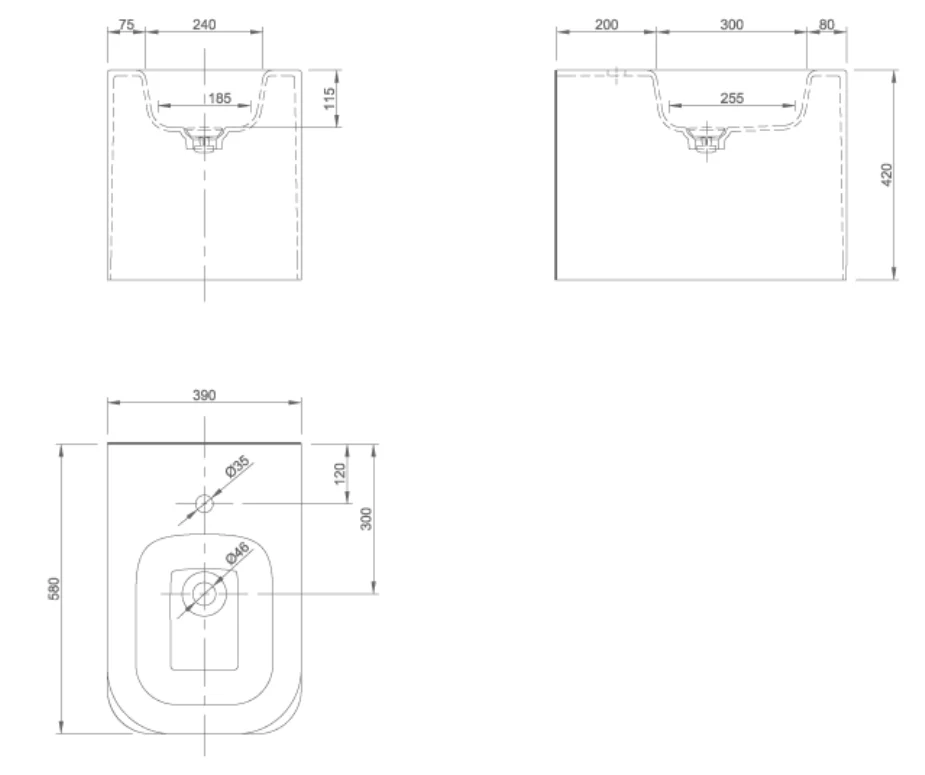 PRIDE FLOORSTANDING BIDET | PIETRA CASA BRAND | $4,437.05 - Image 2