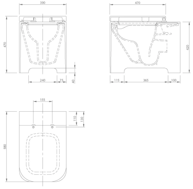 FEEL FLOORSTANDING TOILET | PIETRA CASA BRAND  | $7,631.47 - Image 2