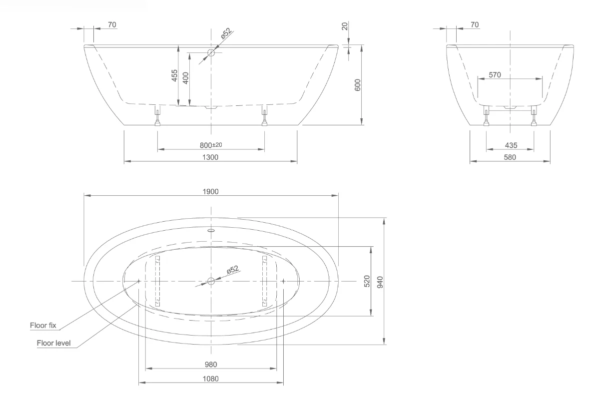 LOOM ACRYLIC BATH TUB | PIETRA CASA BRAND | $12,176.60 - Image 3