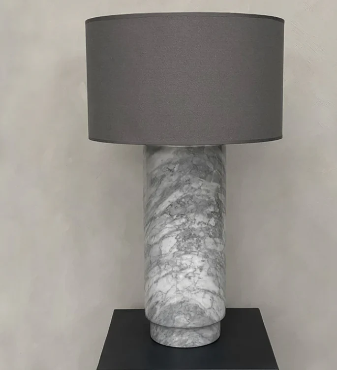 PIETRA CASA - AVA TABLE LAMP - ARABESCATO WHITE - $2,671.47 - Image 1