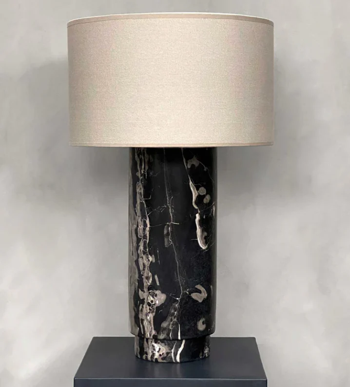 PIETRA CASA - AVA TABLE LAMP - PORTORO BLACK - $2,606.47 - Image 1