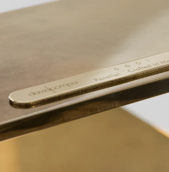 META POLISHED BRASS | Step Parallel Pendant by David Pompa from $9,292.00 - Image 2