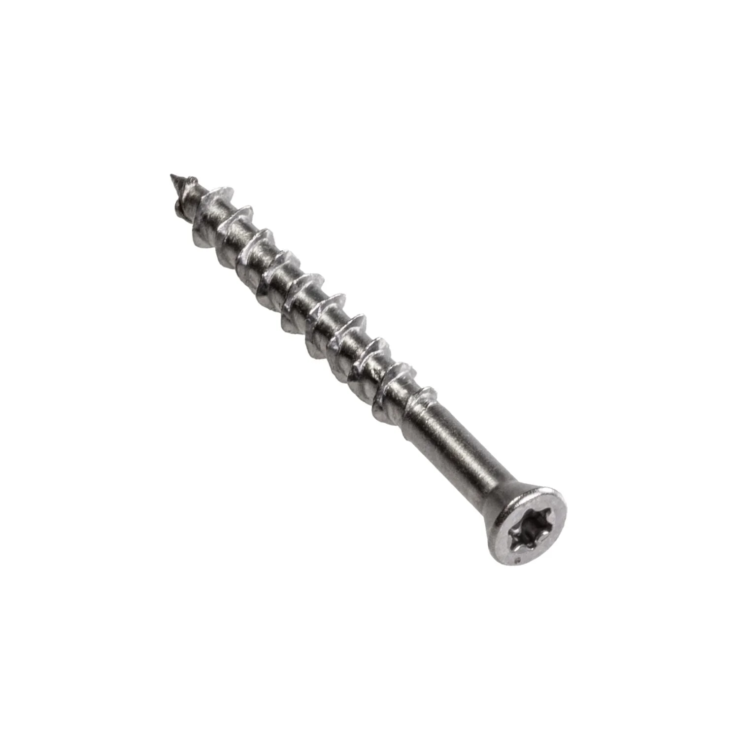 Simpson Strong-Tie T07162WP1 Deck-Drive DWP WOOD SS Screw,  #7 x 1-5/8-in. T-15, Trim Head, Type 316, 1-lb. - Image 2