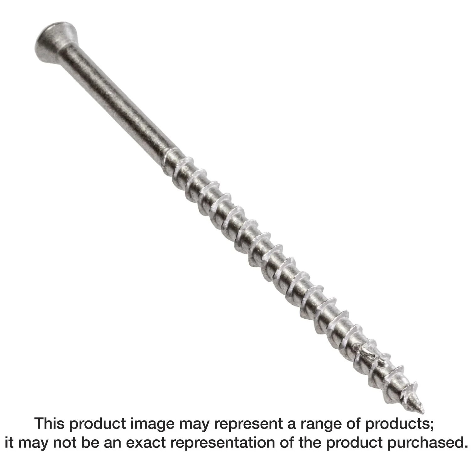 Simpson Strong-Tie T07300WCI Deck-Drive DWP WOOD SS Screw,  #7 x 3-in. T-15, Trim Head, Type 316, Tan 03, 1750-Pack - Image 1