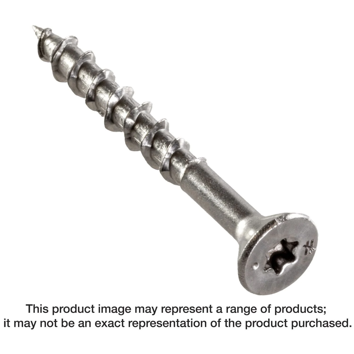 Simpson Strong-Tie T08162WP-RP85 Deck-Drive DWP WOOD SS Screw,  #8 x 1-5/8-in. T20, Flat Head, Type 316, 85-Pack - Image 3
