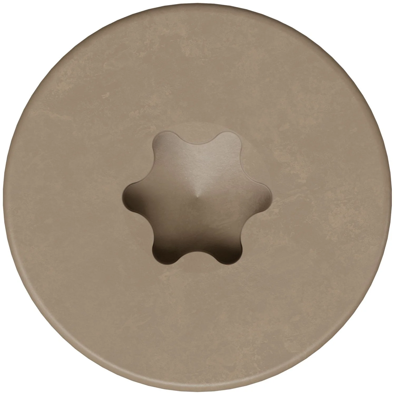 Simpson Strong-Tie T08175FS75TN02 Fascia Board Screw,  #8 x 1-3/4-in. T-20 6-Lobe Pancake Head Type 316, Tan 02, 75-Pack - Image 3