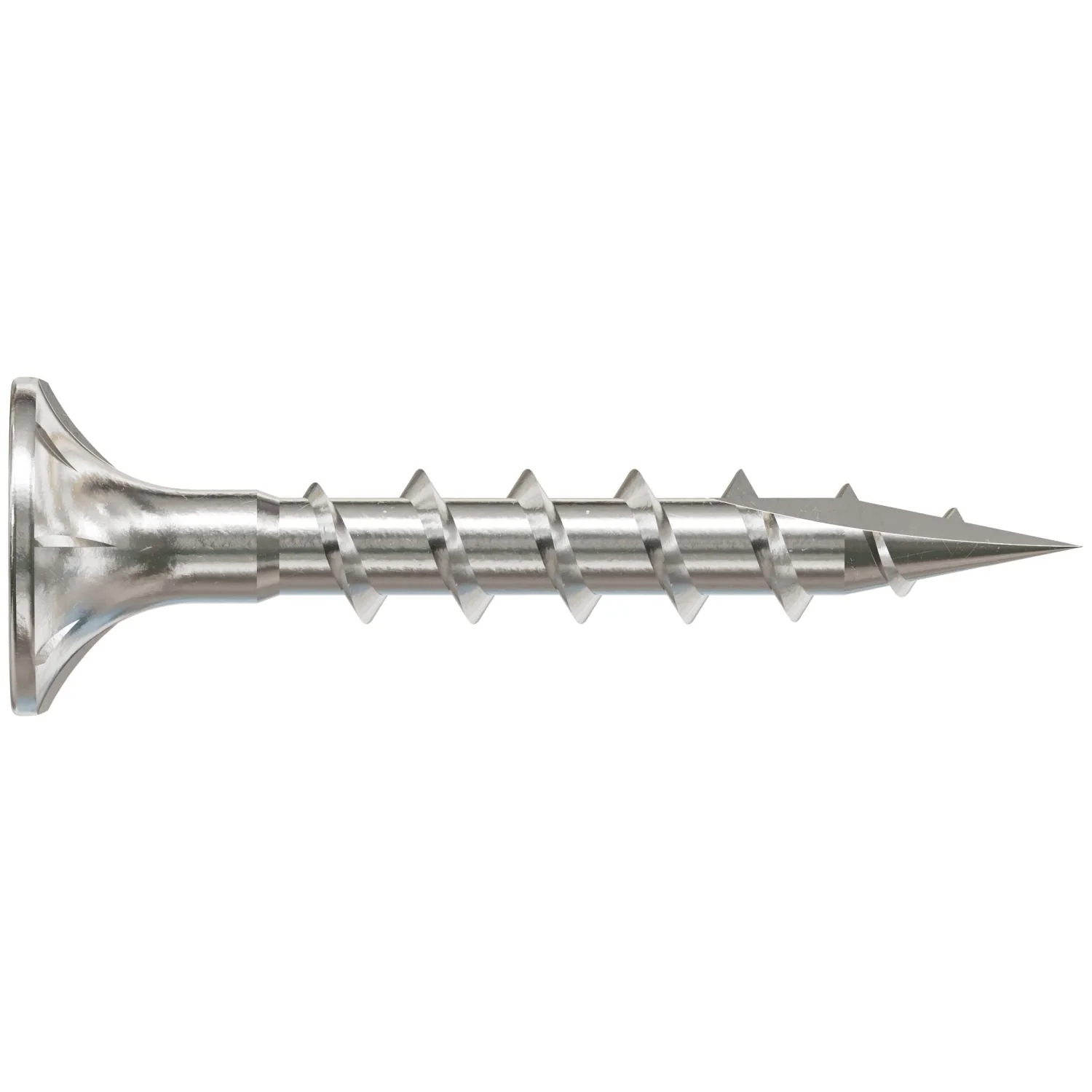 Simpson Strong-Tie T08C125WQC Fiber-Cement Screw,  #8 x 1-1/4-in. #2 Square Wafer-Head, Type 316, 100-Pack - Image 2