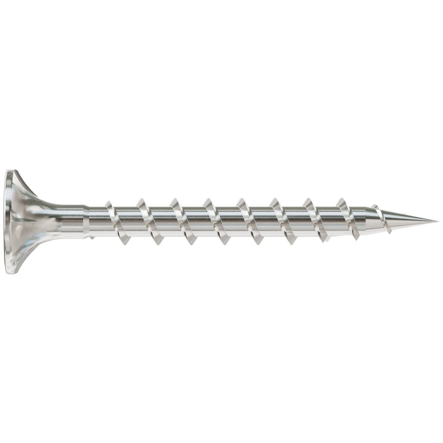 Simpson Strong-Tie T08C162WQM Fiber-Cement Screw,  #8 x 1-5/8-in. #2 Square Wafer-Head, Type 316, 1000-Pack - Image 2