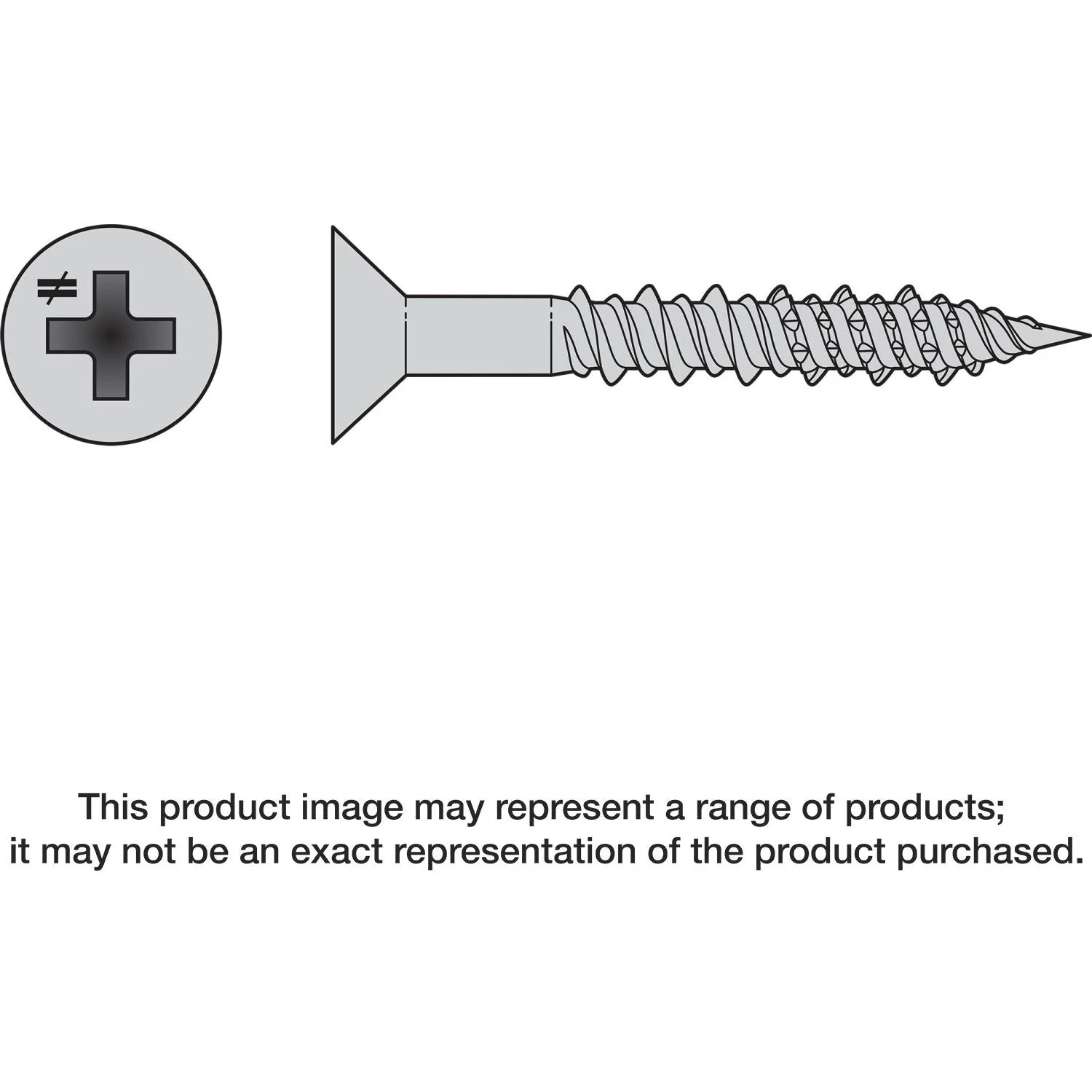 Simpson Strong-Tie T08J100FX-RP20 Marine Screw, Flat Head,  #8 x 1-in. #2 Phillips Drive, Type 316, 20-Pack - Image 1