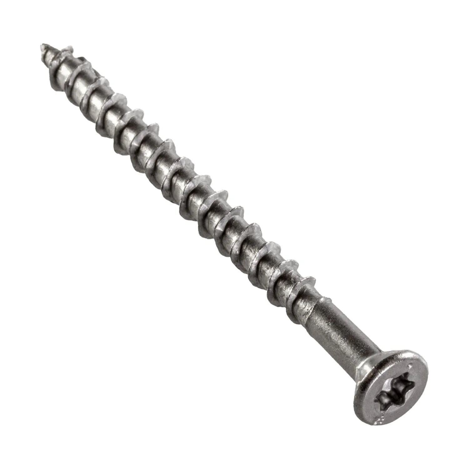 Simpson Strong-Tie T10250WPR880 Deck-Drive DWP WOOD SS Screw,  #10 x 2-1/2-in. T25, Flat Head, Type 316, 880-Pack - Image 2