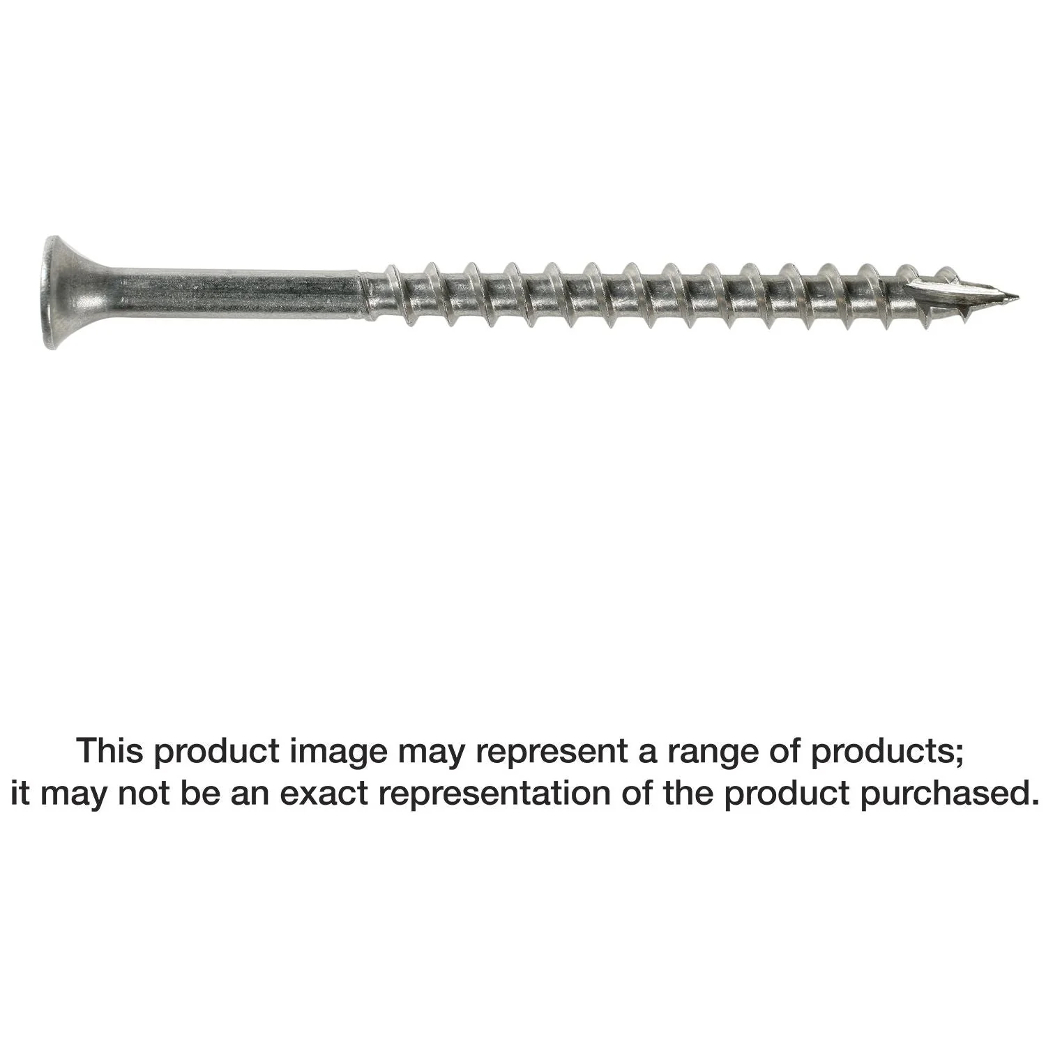 Simpson Strong-Tie T10300DBB Bugle-Head Wood Screw, Square Drive,  #10 x 3-in. #2 Square, Type 316, 1500-Pack - Image 1