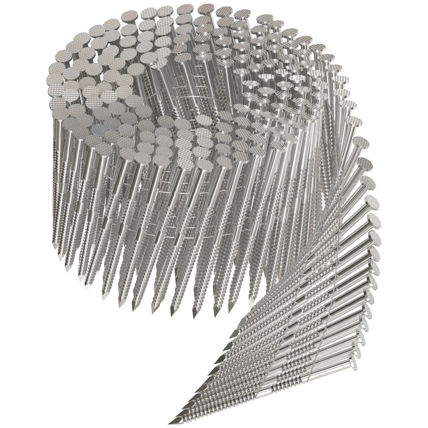 Simpson Strong-Tie T10A300PNJ 15° Wire Coil, Full Round Head, Ring-Shank Decking/Framing Nail,  3-in. x .131-in. Type 316, 1800-Pack - Image 3