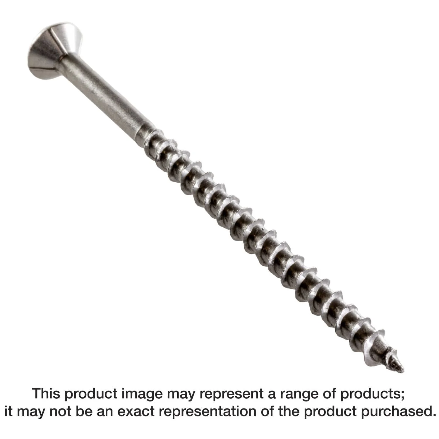 Simpson Strong-Tie T12400WP-RP5 Deck-Drive DWP WOOD SS Screw,  #12 x 4-in. T-27, Flat Head, Type 316, 5-Pack - Image 1