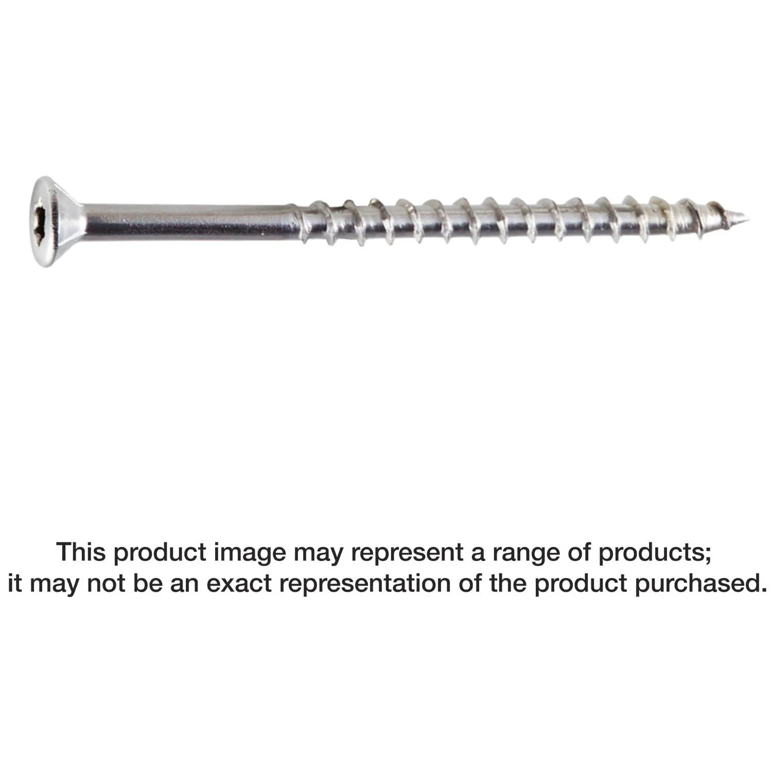Simpson Strong-Tie T12500WPB Strong-Drive DWP WOOD SS Screw,  #12 x 5-in. T27, Flat Head, Type 316, 500-Pack - Image 1