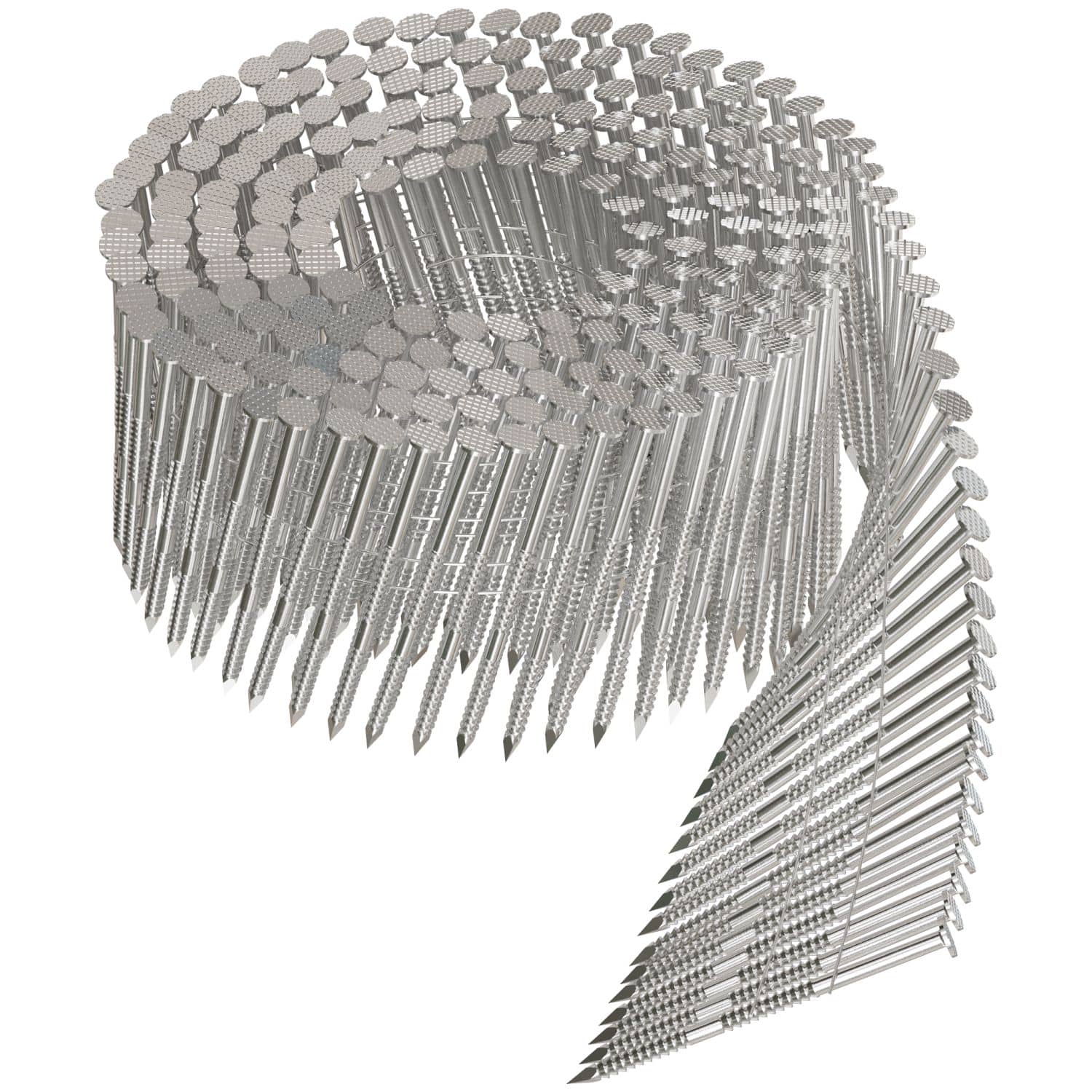 Simpson Strong-Tie T12A225PNJ 15° Wire Coil, Full Round Head, Ring-Shank Decking/Framing Nail,  2-1/4-in. x .099-in. Type 316, 1800-Pack - Image 3