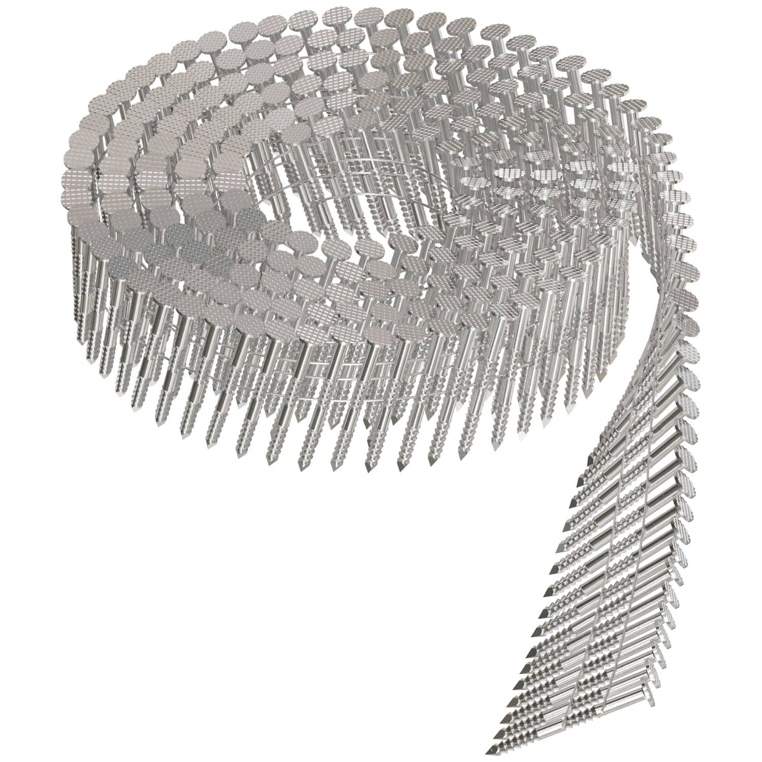 Simpson Strong-Tie T13A125SNJ 15° Wire Coil, Full Round Head, Ring-Shank Siding Nail,  1-1/4-in. Type 316, 1800-Pack - Image 3