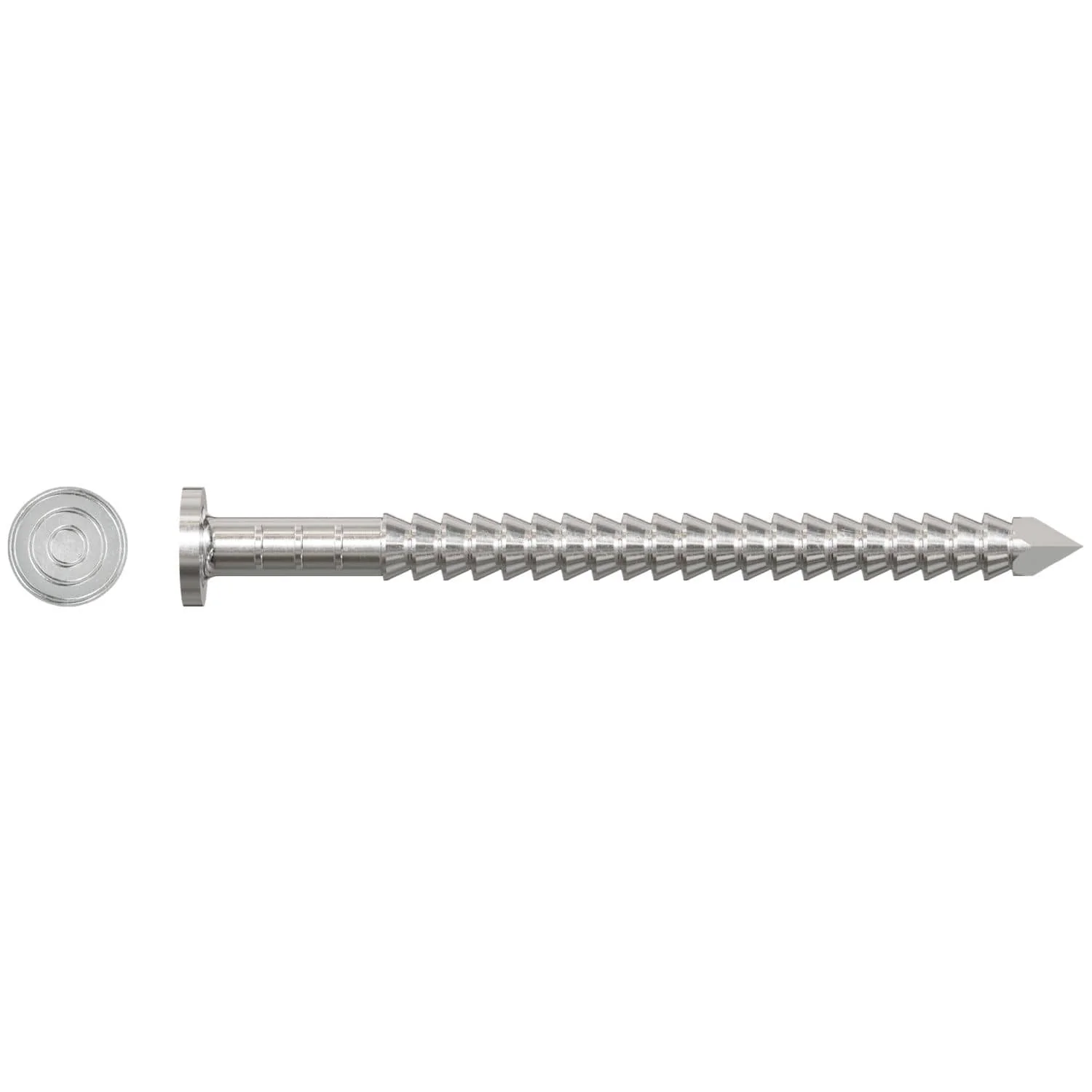 Simpson Strong-Tie T3KR51 Premium Siding Nail,  1-1/4-in. x 5/32-in. Head Dia., Type 316 Stainless Steel, 1-lb. - Image 1