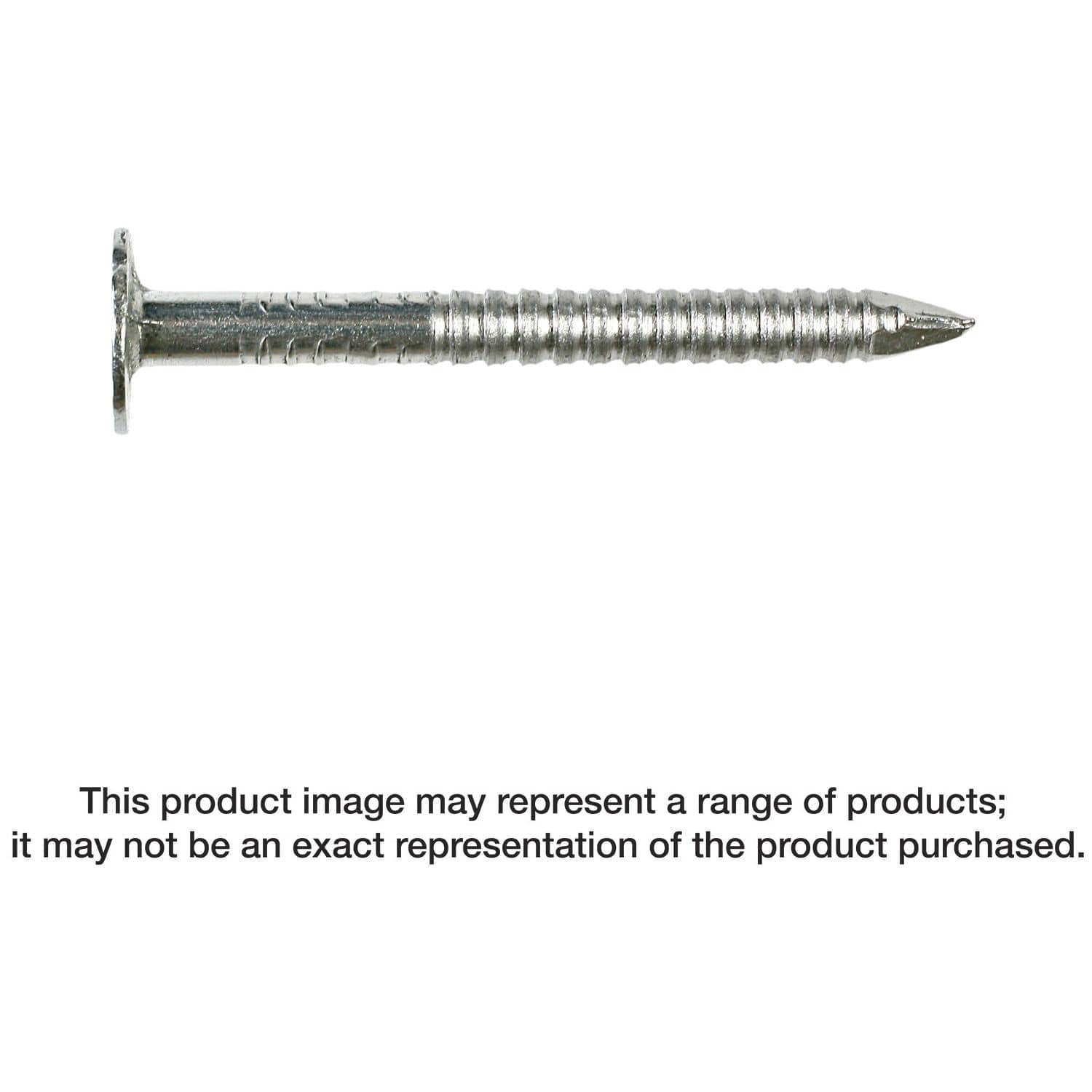 Simpson Strong-Tie T410ARNB Roofing Nail, Annular Ring Shank,  1-1/2-in. x .131-in. Type 316 Stainless Steel, 25-lb. - Image 1
