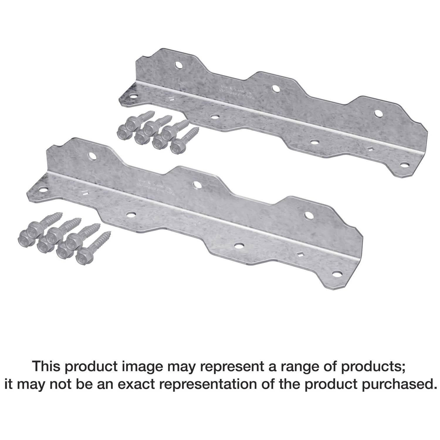 Simpson Strong-Tie TA9ZKT TA 8-1/4-in. 12-Gauge ZMAX Galvanized Staircase Angle, 2-Pack - Image 1
