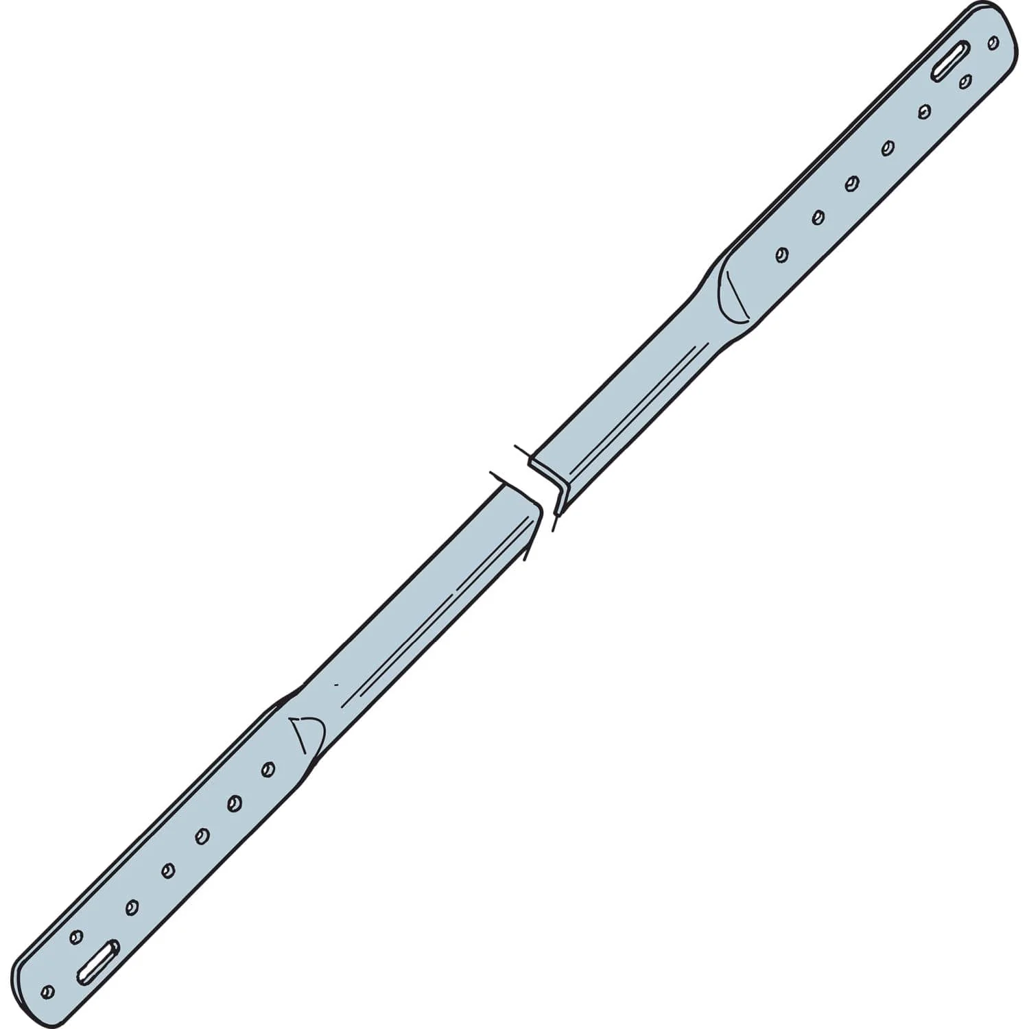 Simpson Strong-Tie TB27 TB 27-in. 20-Gauge Galvanized Tension Bridging - Image 2