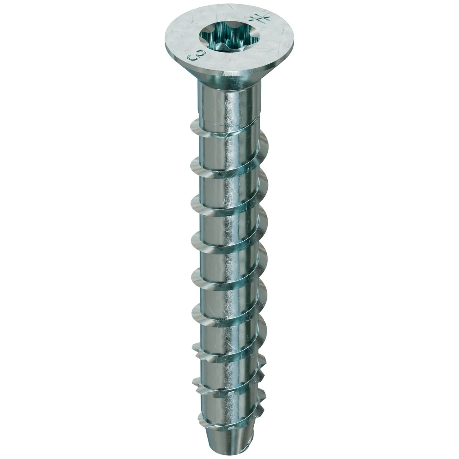 Simpson Strong-Tie THD37300CS Titen HD 3/8-in. x 3-in. Zinc-Plated Countersunk Head Heavy-Duty Screw Anchor, 50-Pack - Image 2