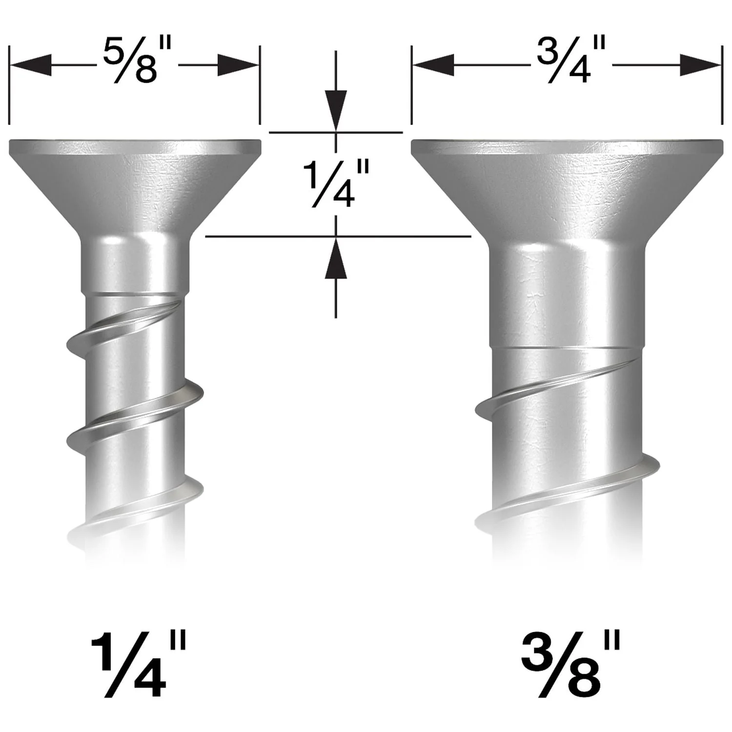 Simpson Strong-Tie Titen HD 3/8-in. x 5-in. Zinc-Plated Countersunk Head Heavy-Duty Screw Anchor, 50-Pack (THD37500CS) - Image 1