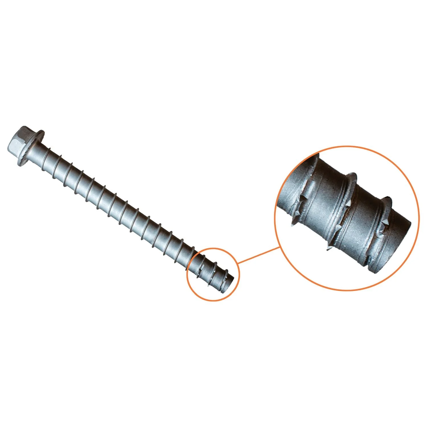 Simpson Strong-Tie Titen HD 1/4-in. x 2-3/8-in. Type 316 Stainless-Steel Heavy-Duty Screw Anchor, 50-Pack (THDC25238H6SS) - Image 2