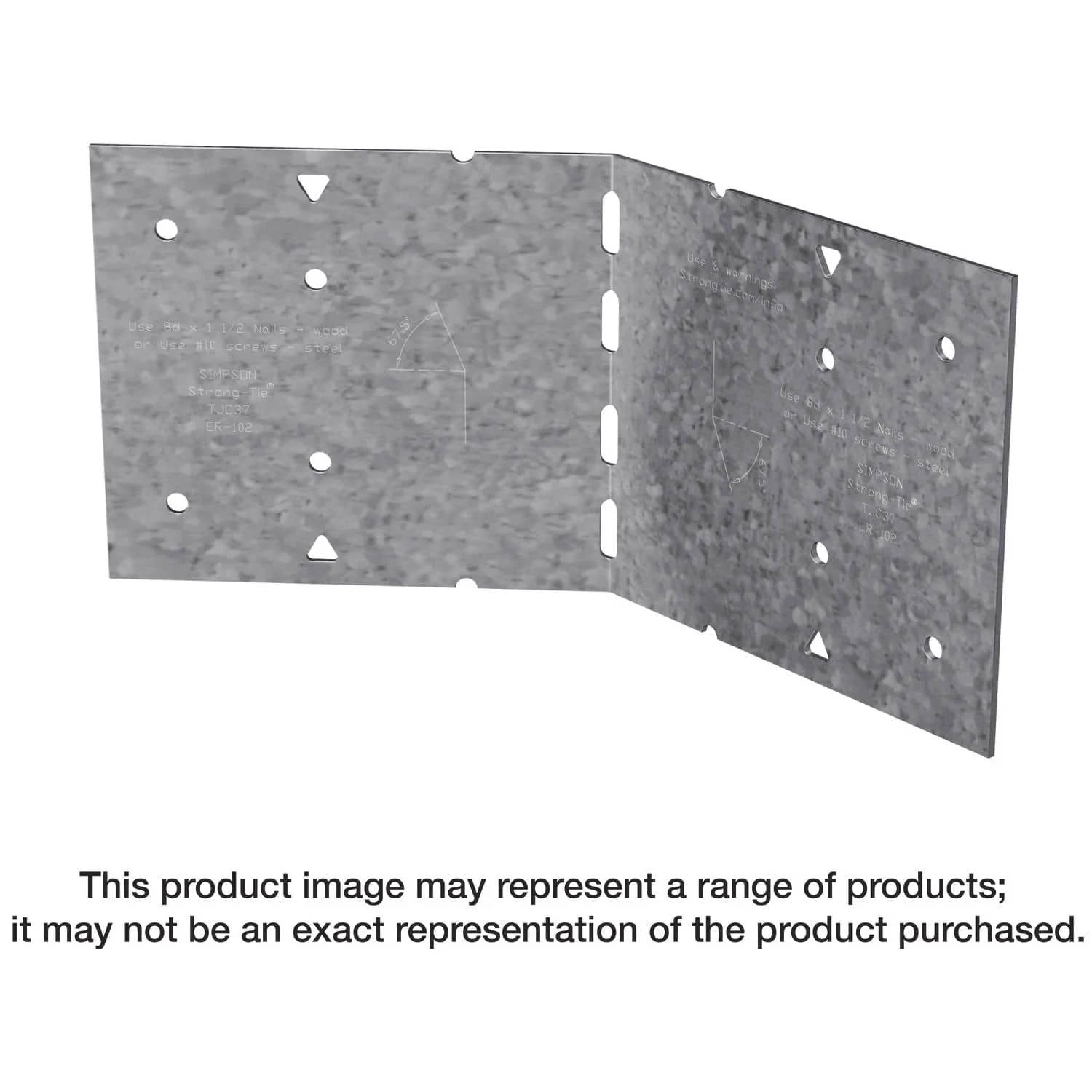 Simpson Strong-Tie TJC37 TJC 3-1/8 in x 7-in. Galvanized Jack Truss Connector - Image 1
