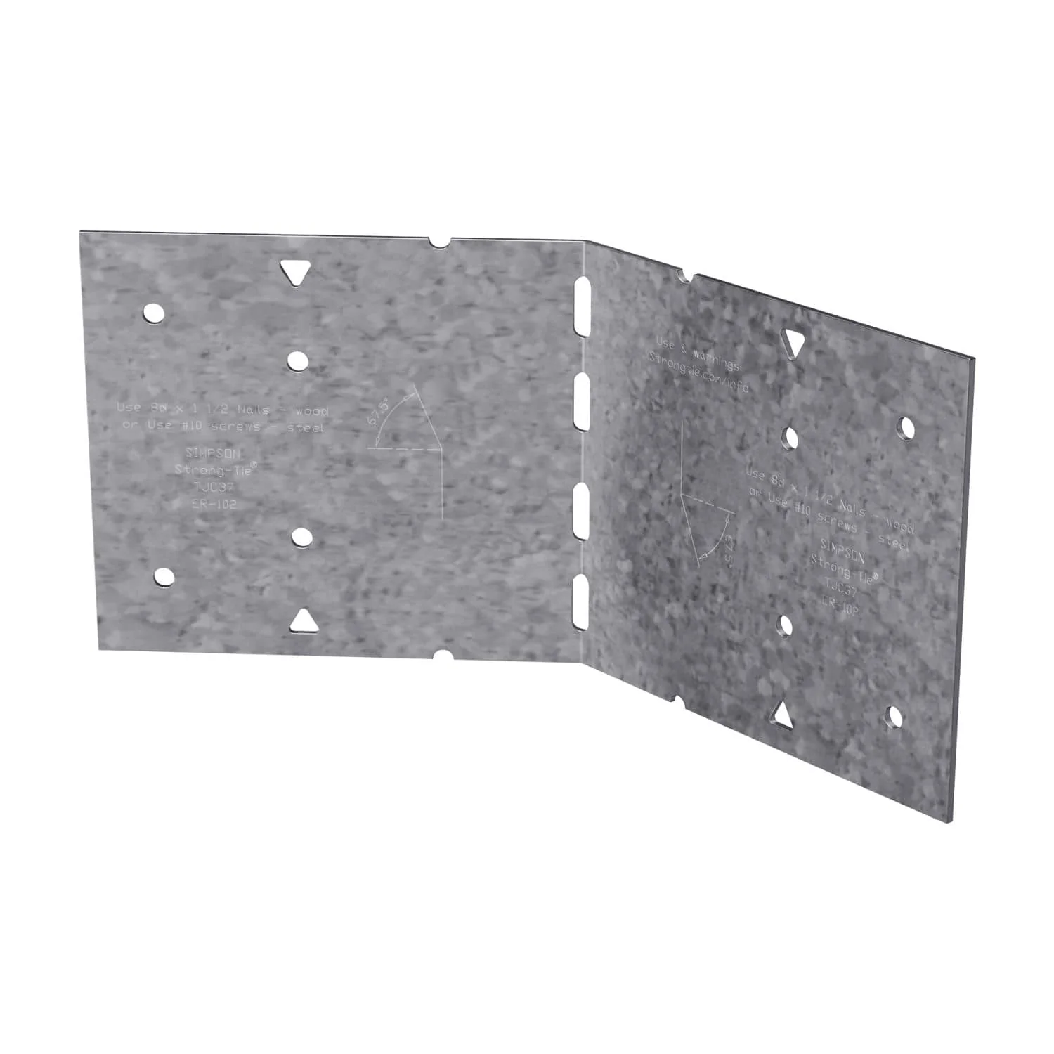 Simpson Strong-Tie TJC37 TJC 3-1/8 in x 7-in. Galvanized Jack Truss Connector - Image 2