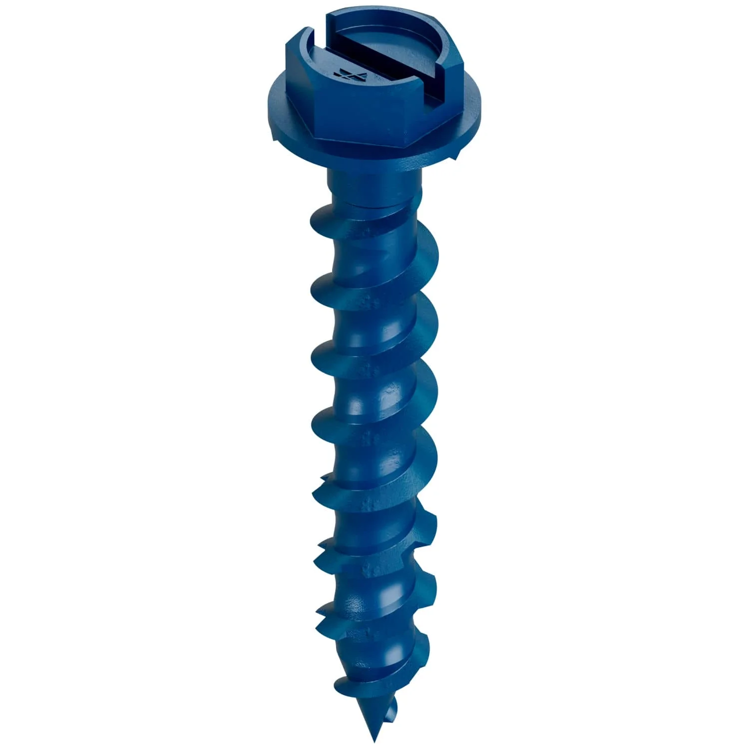 Simpson Strong-Tie TNT18114HB Titen Turbo,  3/16-in. x 1-1/4-in. Hex-Head Concrete and Masonry Screw, Blue, 3000-Pack - Image 2