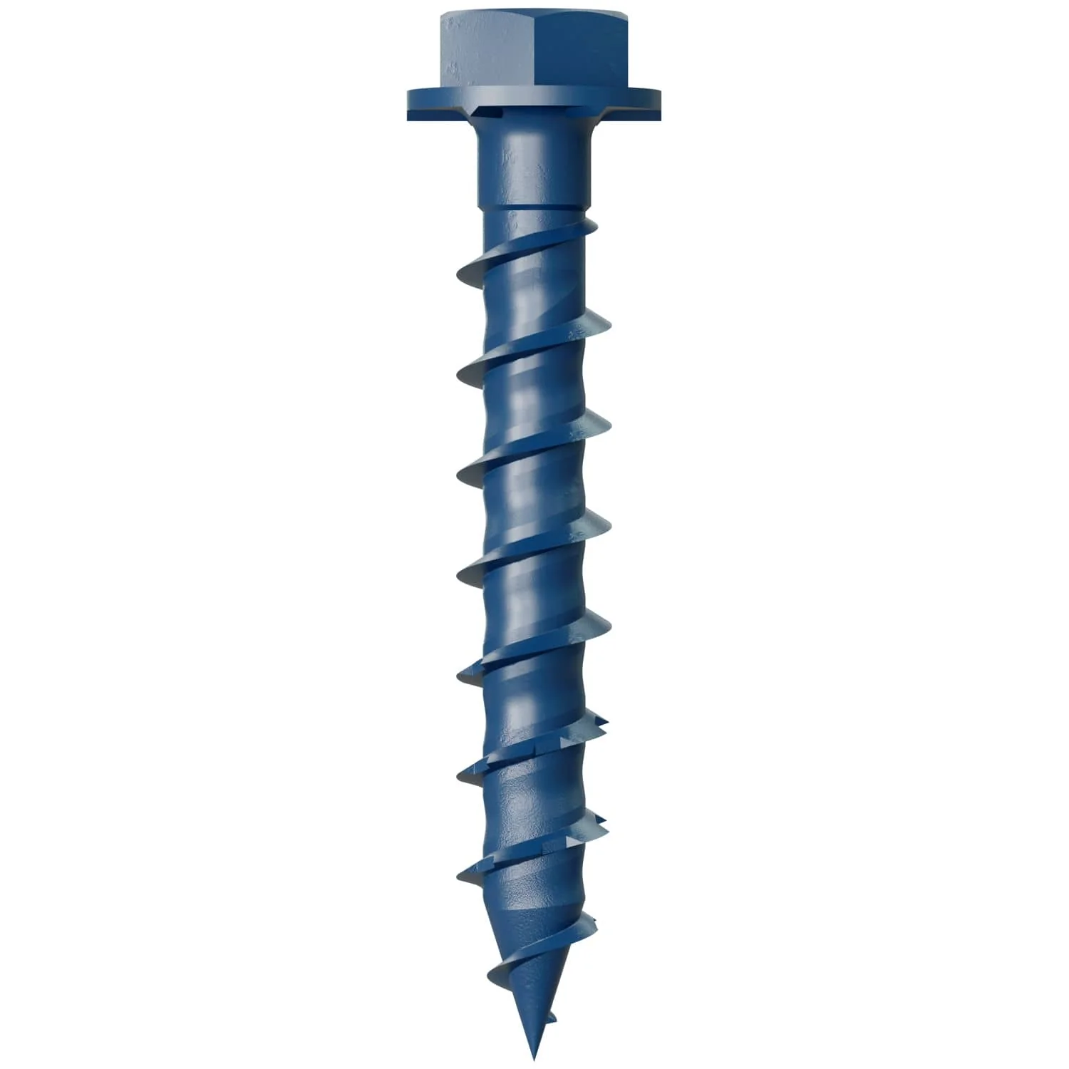 Simpson Strong-Tie TNT18114HC75 Titen Turbo,  3/16-in. x 1-1/4-in. Hex-Head Concrete and Masonry Screw, Blue, 75-Pack - Image 2